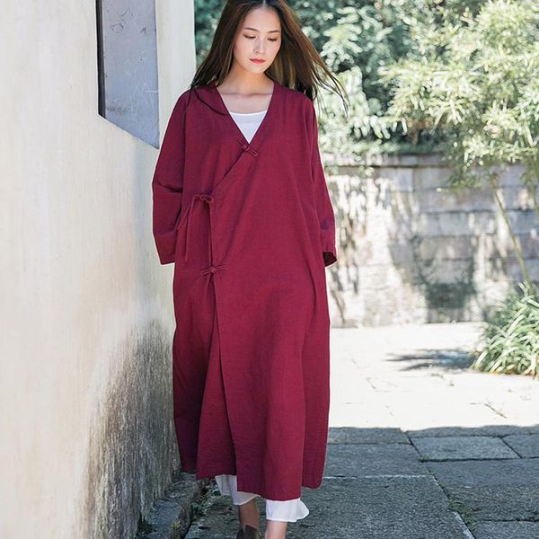 women's blouses & shirts cardigan women solid color cotton linen vintage plate buttons long sleeve female clothes casual, White
women's blouses & shirts cardigan women solid color cotton linen vintage plate buttons long sleeve female clothes casual, White