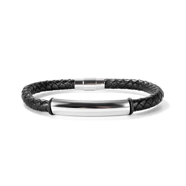 bracelets for man stainless steel charm black brown fiber synthetic leather mans birthdays gifts, Golden;silver
bracelets for man stainless steel charm black brown fiber synthetic leather mans birthdays gifts, Golden;silver