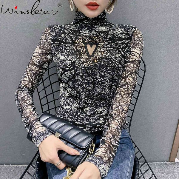 women's t-shirt spring fall korean clothes girl fashion transparent shiny diamonds women long sleeve mesh tees t0d402a j, White
women's t-shirt spring fall korean clothes girl fashion transparent shiny diamonds women long sleeve mesh tees t0d402a j, White