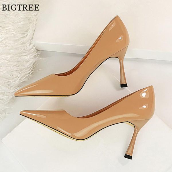 dress shoes women high heels classic fashion female pumps nude patent leather pointed toe lady bride elegant work woman autumn, Black
dress shoes women high heels classic fashion female pumps nude patent leather pointed toe lady bride elegant work woman autumn, Black
