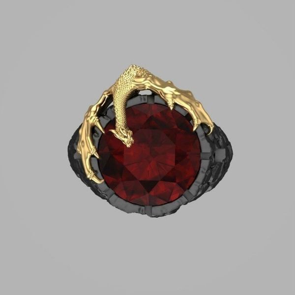 european and american fashion highend yihang home punk goth rock personality gold twocolor ruby dragon ring new mens ring, Golden;silver
european and american fashion highend yihang home punk goth rock personality gold twocolor ruby dragon ring new mens ring, Golden;silver