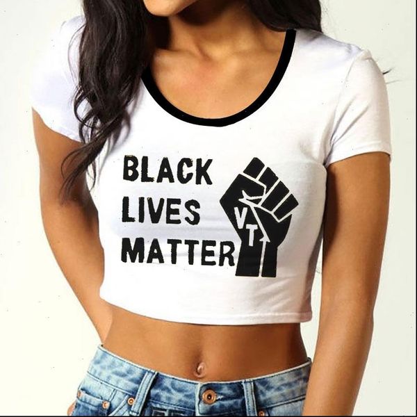 womens black lives matter letter print o neck crop t shirt women summer casual slim fashion female, White
womens black lives matter letter print o neck crop t shirt women summer casual slim fashion female, White