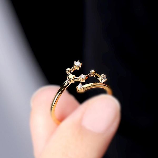cluster rings 12 constellations zodiac sign finger for women adjustable gold color cubic zircon crystal open jewelry gift, Golden;silver
cluster rings 12 constellations zodiac sign finger for women adjustable gold color cubic zircon crystal open jewelry gift, Golden;silver