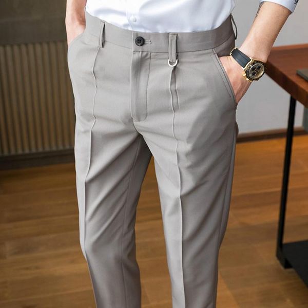 spring summer business dress pants men elastic waist office social suit ankle length casual slim fit streetwear trousers men's suits &, White;black
spring summer business dress pants men elastic waist office social suit ankle length casual slim fit streetwear trousers men's suits &, White;black