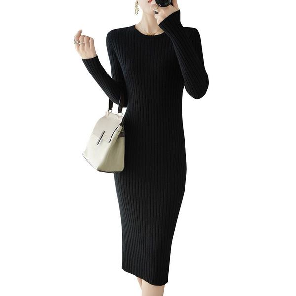 casual dresses black winter women midi long straight jumpers knitted pullover robe o-neck soft sweater dress autumn -xxl, Black;gray
casual dresses black winter women midi long straight jumpers knitted pullover robe o-neck soft sweater dress autumn -xxl, Black;gray