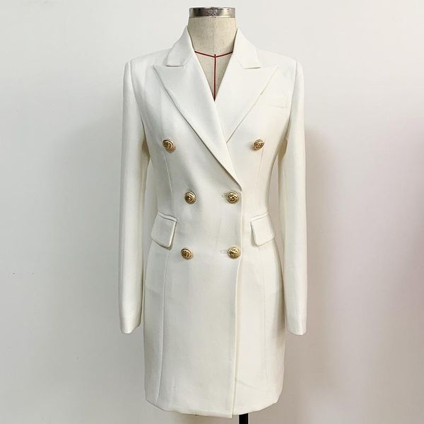 casual dresses white black blazer dress 2021 double breasted metals button back rits work company guides long mouwen pak high quality, Black;gray
casual dresses white black blazer dress 2021 double breasted metals button back rits work company guides long mouwen pak high quality, Black;gray