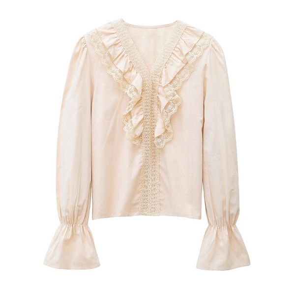 women's blouses & shirts 2021 arrival spring autumn women long sleeve shirt hollow out lace patchwork v-neck speaker, White
women's blouses & shirts 2021 arrival spring autumn women long sleeve shirt hollow out lace patchwork v-neck speaker, White