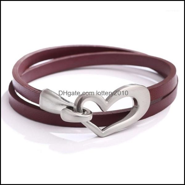 jewelrycasual fashion charm hollow heart leather choker bracelets for women winding jewelry1 drop delivery 2021 e3gdi, Golden;silver
jewelrycasual fashion charm hollow heart leather choker bracelets for women winding jewelry1 drop delivery 2021 e3gdi, Golden;silver