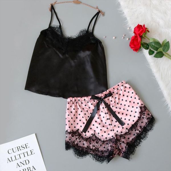 julys song satin silk womens sleepwears lace and shorts v neck strap sleeveless pajamas set sling summer homewear, Black;red
julys song satin silk womens sleepwears lace and shorts v neck strap sleeveless pajamas set sling summer homewear, Black;red