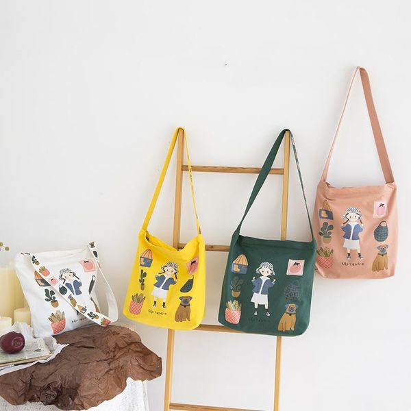 evening bags women cute print canvas shoulder bag original cartoon girl printing female simple cloth crossbody girls' sweet zipper tote
evening bags women cute print canvas shoulder bag original cartoon girl printing female simple cloth crossbody girls' sweet zipper tote