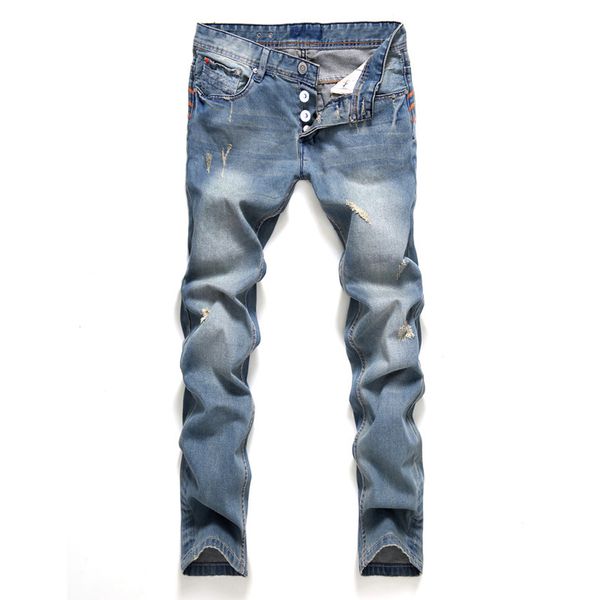 jeans men classic mens jeans blue color cotton ripped hole jeans for men brand designer biker jean long pants, Black
jeans men classic mens jeans blue color cotton ripped hole jeans for men brand designer biker jean long pants, Black