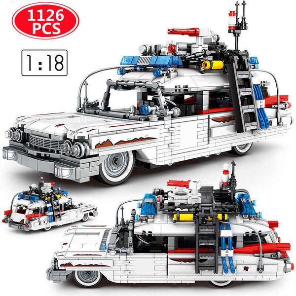 city ghostbusters ecto-1 technical cars model building blocks creators moc movie vehicle bricks diy education toys for children h0824
city ghostbusters ecto-1 technical cars model building blocks creators moc movie vehicle bricks diy education toys for children h0824