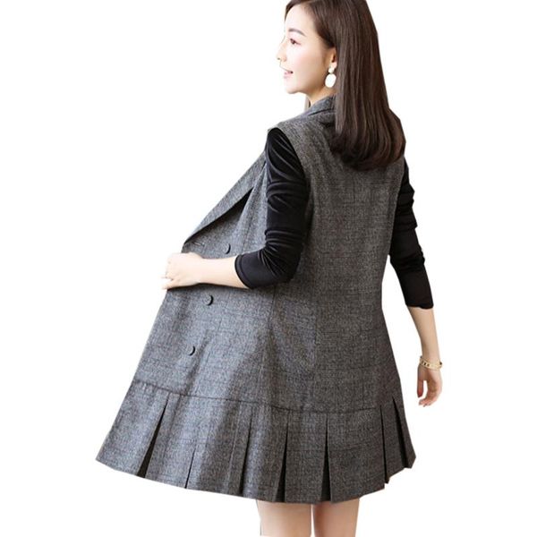 women's vests 2021 spring fashion womens suit long coats lattice double breasted sleeveless ruffled cardigan lapel corsage jackets vest, Black;white
women's vests 2021 spring fashion womens suit long coats lattice double breasted sleeveless ruffled cardigan lapel corsage jackets vest, Black;white