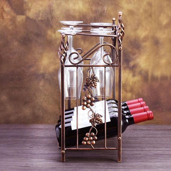 tablewine racks multifunctional rack hold 4 bottles and 6 glasses disassembly glass european iron
tablewine racks multifunctional rack hold 4 bottles and 6 glasses disassembly glass european iron