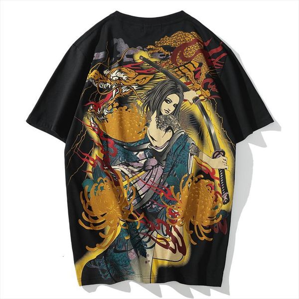 japanese fashion brand bronzing chrysanthemum mens flying dragon print beauty short sleeved breathable casual t shirt summer, White;black
japanese fashion brand bronzing chrysanthemum mens flying dragon print beauty short sleeved breathable casual t shirt summer, White;black