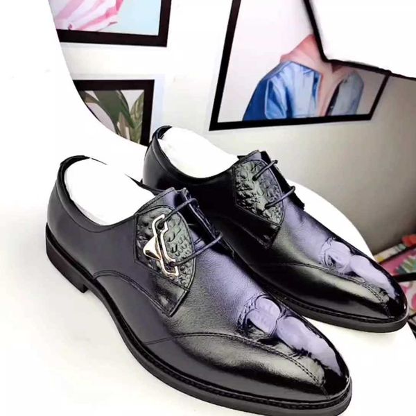 wholesale classic luxury genuine wholesale leather dress shoes for men handmade office business wedding male pointed toe cow oxfords hombre, Black
wholesale classic luxury genuine wholesale leather dress shoes for men handmade office business wedding male pointed toe cow oxfords hombre, Black