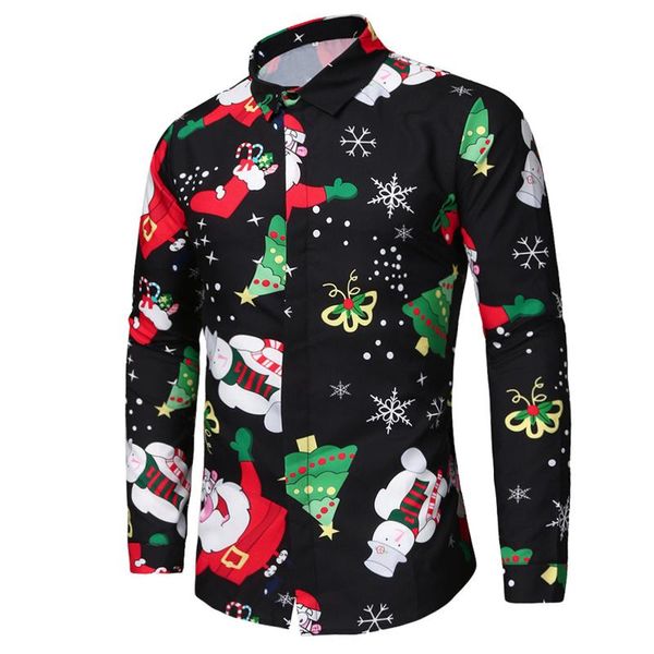 men's casual shirts mens christmas shirt snowflakes printing long sleeve blouse tee outwear luxury street clothing, White;black
men's casual shirts mens christmas shirt snowflakes printing long sleeve blouse tee outwear luxury street clothing, White;black