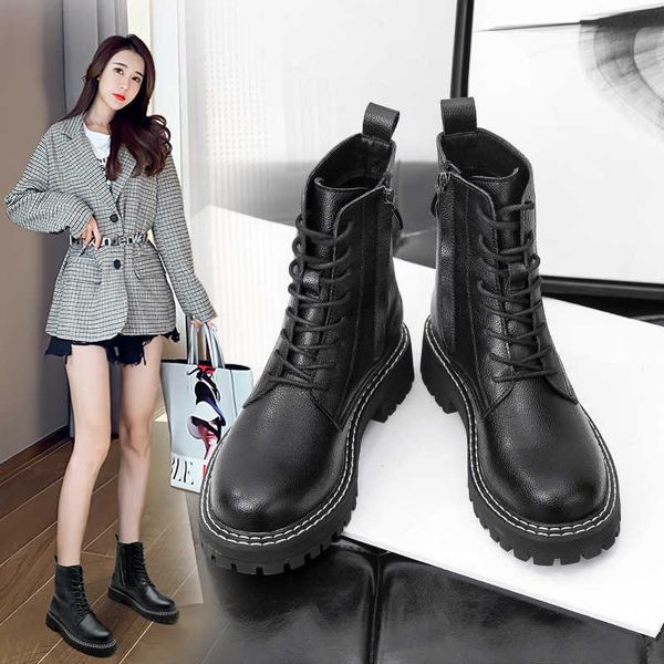 ogu lion martin autumn and winter 2021 new boots british wind tube plush side zipper women's shoes, Black
ogu lion martin autumn and winter 2021 new boots british wind tube plush side zipper women's shoes, Black