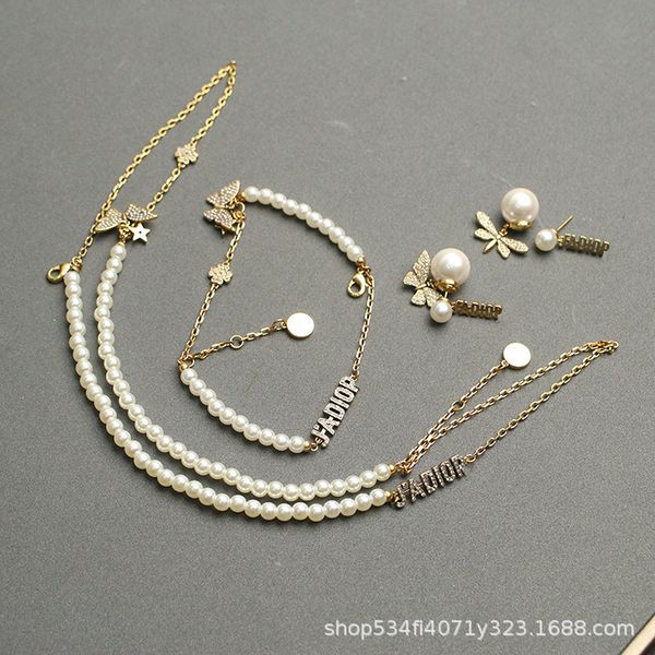 special offer 2021 luxury designer jewelry jia's new pearl butterfly necklace bracelet for women, Silver
special offer 2021 luxury designer jewelry jia's new pearl butterfly necklace bracelet for women, Silver