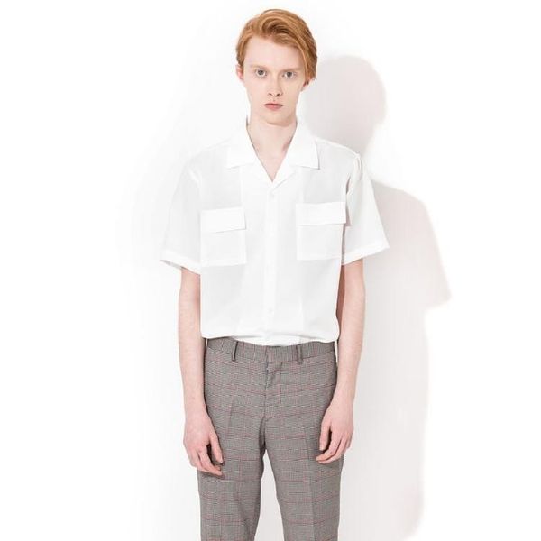 men's casual shirts clothing catwalk hair stylist slim small lapel collar simple shirt plus size costume singer costumes, White;black
men's casual shirts clothing catwalk hair stylist slim small lapel collar simple shirt plus size costume singer costumes, White;black