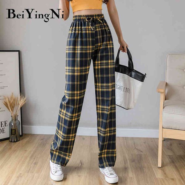 plaid wide leg pants women vintage loose korean high waist classic oversized casual harajuku trousers sweatpants 210427, Black;white
plaid wide leg pants women vintage loose korean high waist classic oversized casual harajuku trousers sweatpants 210427, Black;white