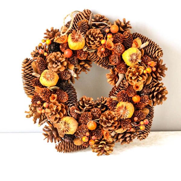 decorative flowers & wreaths hand made wreath door nature pine cones autumn for wedding harvest thanksgiving day decorations home rustic fal
decorative flowers & wreaths hand made wreath door nature pine cones autumn for wedding harvest thanksgiving day decorations home rustic fal