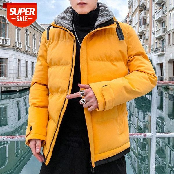 men's fur collar padded jacket for boys and girls #tw8b, Black;brown