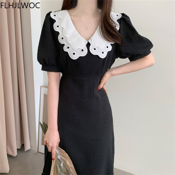 casual dresses cute chic korea design clothes vestidos fashion women retro vintage patchwork white lace peter pan collar black lon, Black;gray
casual dresses cute chic korea design clothes vestidos fashion women retro vintage patchwork white lace peter pan collar black lon, Black;gray