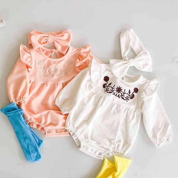 born girls lovely embroidery jumpsuits clothes baby knit rompers + hair band knitted long sleeve children 210429, Blue
born girls lovely embroidery jumpsuits clothes baby knit rompers + hair band knitted long sleeve children 210429, Blue