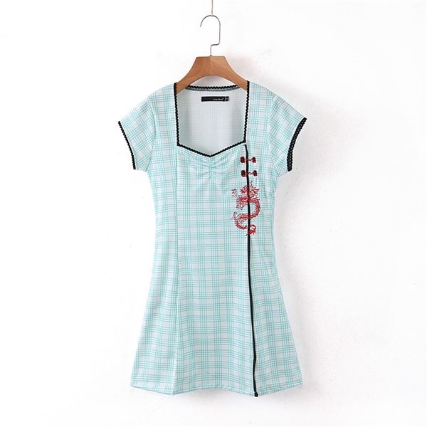 shirt dress women high waist pink blue midi vestidosx short sleeve a-line kawaii summer dragon embroidery cheongsam 210430, Black;gray
shirt dress women high waist pink blue midi vestidosx short sleeve a-line kawaii summer dragon embroidery cheongsam 210430, Black;gray