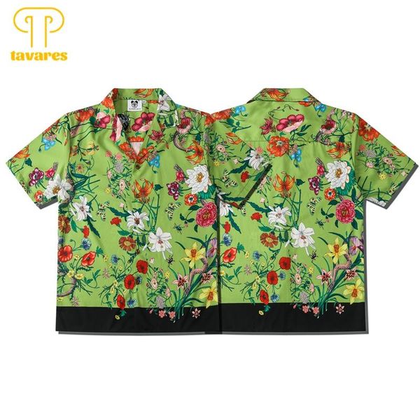 men's casual shirts tavares vintage flower grass men summer short sleeve shirt women hawaiian beach blouses harajuku green, White;black
men's casual shirts tavares vintage flower grass men summer short sleeve shirt women hawaiian beach blouses harajuku green, White;black