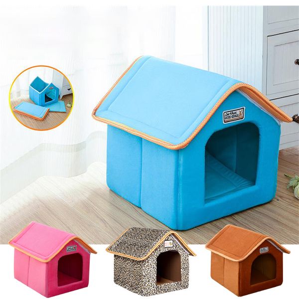 winter pet house foldable bed with mat soft leopard dog puppy sofa cushion house kennel nest dog cat bed for small medium dogs
winter pet house foldable bed with mat soft leopard dog puppy sofa cushion house kennel nest dog cat bed for small medium dogs