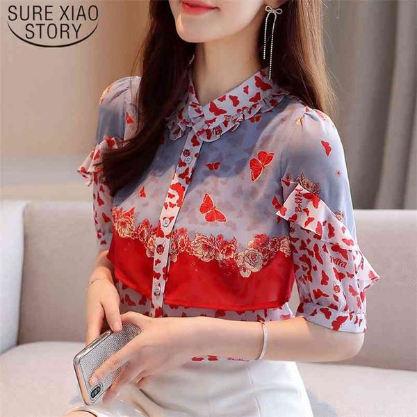 casual women clothing half sleeve chiffon blouse summer print clothes blusas mujer de moda vintage 8864 50 210506, White
casual women clothing half sleeve chiffon blouse summer print clothes blusas mujer de moda vintage 8864 50 210506, White
