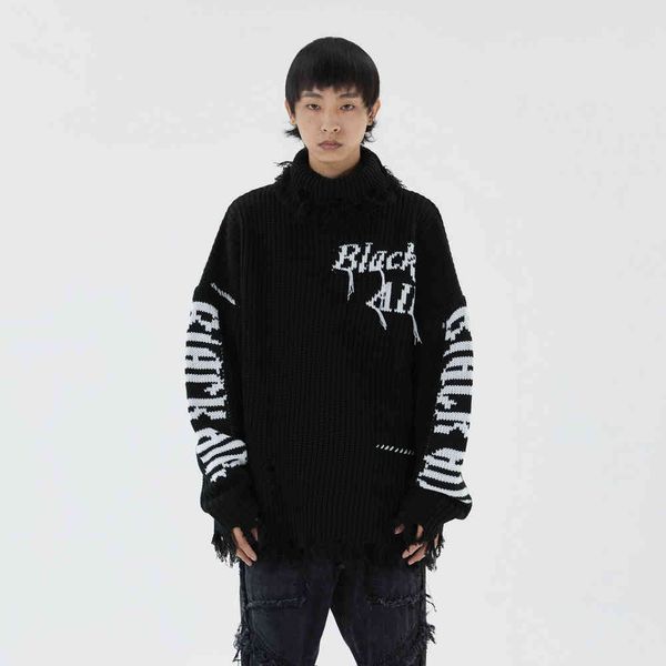 sweater male tortoise neck winter designer oversized harajuku streetwear men's clothing fashion 2021, White;black
sweater male tortoise neck winter designer oversized harajuku streetwear men's clothing fashion 2021, White;black