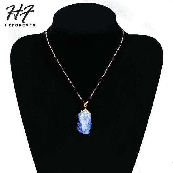 colorful natural crystal stone irregular pendant necklaces for women men sweater chain fashion jewelry accessories kc003 kc004, Silver
colorful natural crystal stone irregular pendant necklaces for women men sweater chain fashion jewelry accessories kc003 kc004, Silver