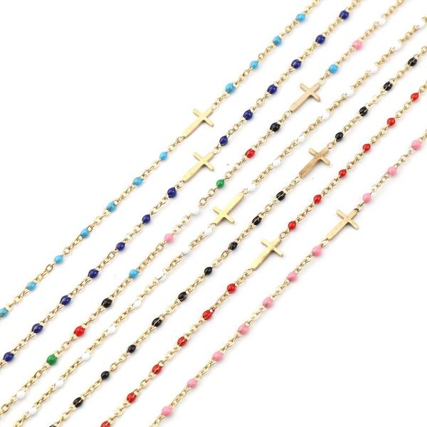 anklets cross women anklet stainless steel gold color enamel chain 23cm long fashion foot jewelry 2021, Red;blue
anklets cross women anklet stainless steel gold color enamel chain 23cm long fashion foot jewelry 2021, Red;blue