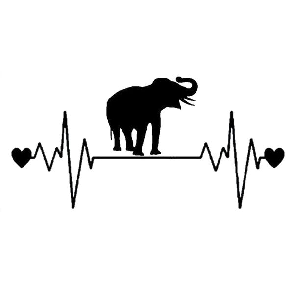 elephant lifeline car sticker car window decoration personality waterproof decal black/white, 20cm*10cm
elephant lifeline car sticker car window decoration personality waterproof decal black/white, 20cm*10cm