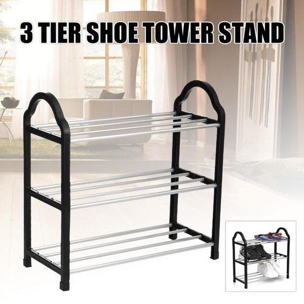 shoe rack storage organizer 3/4 tiers shoes shelf easy assembled aluminum metal stand holder keep room neat home clothing & wardrobe
shoe rack storage organizer 3/4 tiers shoes shelf easy assembled aluminum metal stand holder keep room neat home clothing & wardrobe