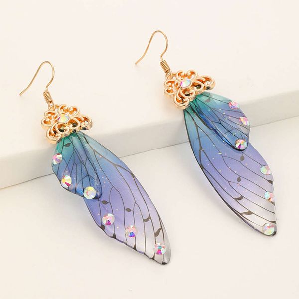 korean temperament butterfly wings long bride female personality fashion animal simulation cicada wing earrings, Black
korean temperament butterfly wings long bride female personality fashion animal simulation cicada wing earrings, Black
