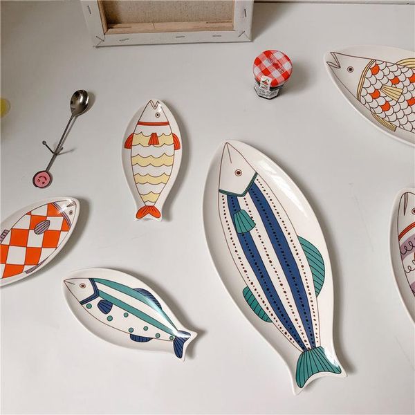 dishes & plates ceramic lovely fish plate japanese personalized household creativity nordic windfish dish kitchen accessories dinnerware set
dishes & plates ceramic lovely fish plate japanese personalized household creativity nordic windfish dish kitchen accessories dinnerware set