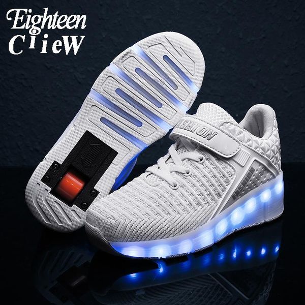 kids white shoes with wheels glowing sneakers usb charger lighted casual led for children, Black;red
kids white shoes with wheels glowing sneakers usb charger lighted casual led for children, Black;red