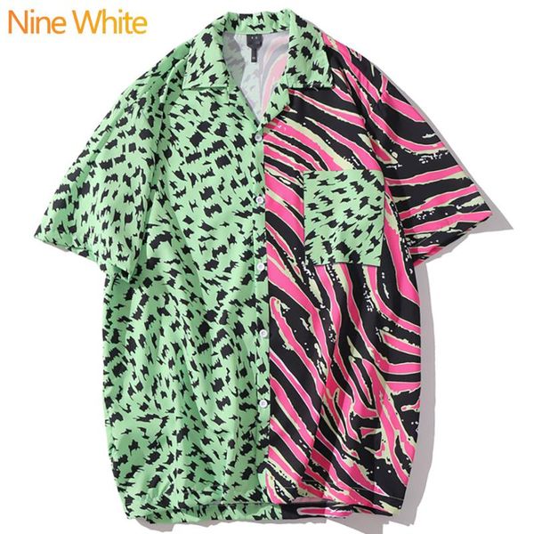 hip-hop shirt street 2021 summer men's harajuku beach casual fashion green pink spots color-matching short sleeve shirts, White;black
hip-hop shirt street 2021 summer men's harajuku beach casual fashion green pink spots color-matching short sleeve shirts, White;black