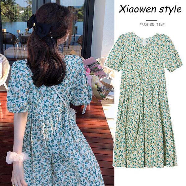 maternity summer clothing puff sleeve round neck dress short ladies floral pregnant woman dresses, White
maternity summer clothing puff sleeve round neck dress short ladies floral pregnant woman dresses, White