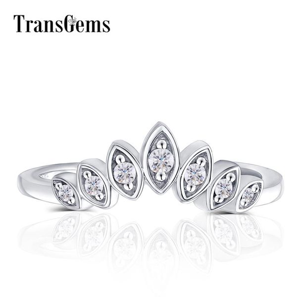 cluster rings transgems 10k white gold center marquise shape round f colorless moissanite crown engagement ring wedding band, Golden;silver
cluster rings transgems 10k white gold center marquise shape round f colorless moissanite crown engagement ring wedding band, Golden;silver