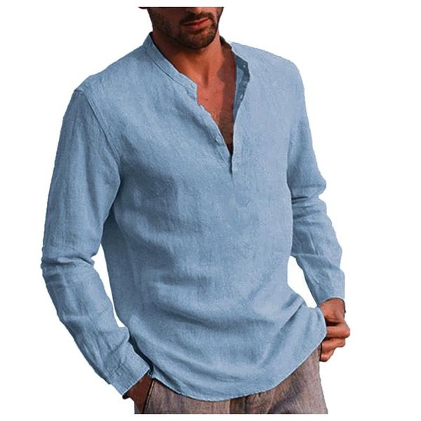 men's casual shirts blouse stand collar solid shirt long sleeve pocket cotton spring autumn handsome men, White;black
men's casual shirts blouse stand collar solid shirt long sleeve pocket cotton spring autumn handsome men, White;black