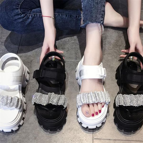 sandals 2021 summer ladies shoes crystal casual flat buckle straps fashion beach thick-soled large, Black
sandals 2021 summer ladies shoes crystal casual flat buckle straps fashion beach thick-soled large, Black