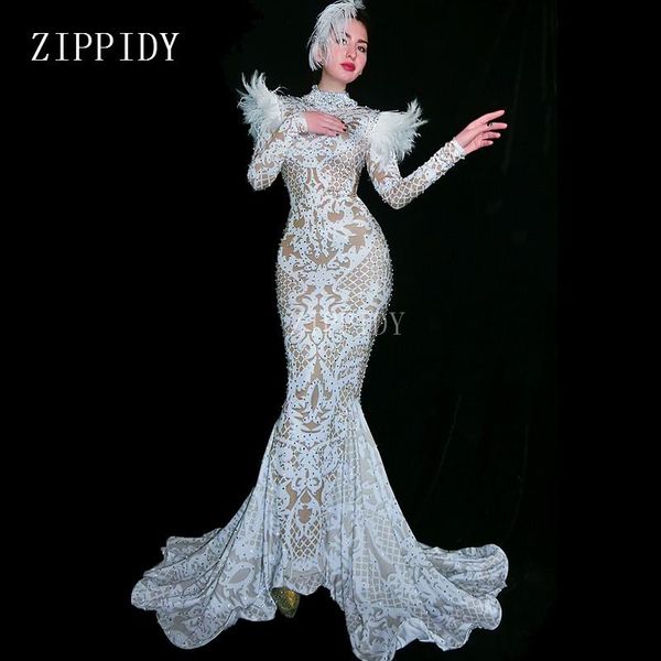 casual dresses white feather shoulder rhinestone long train dress women evening costume prom celebrate big tail party wear, Black;gray
casual dresses white feather shoulder rhinestone long train dress women evening costume prom celebrate big tail party wear, Black;gray