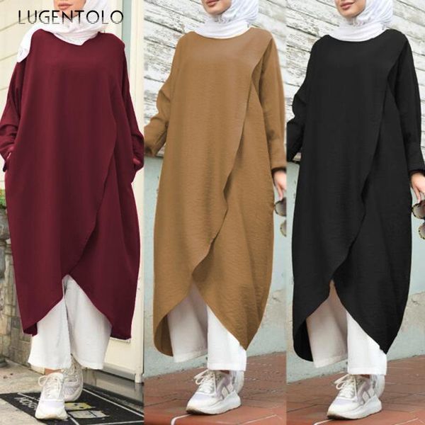 casual dresses lugentolo women dress fashion muslim autumn elegant lady solid color pullover long sleeve loose 5xl, Black;gray
casual dresses lugentolo women dress fashion muslim autumn elegant lady solid color pullover long sleeve loose 5xl, Black;gray