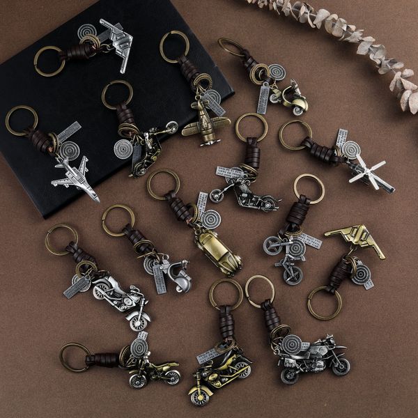 bombing plane motorcycle transportation models pendant suspension car key ring leather keychain men's fashion keys accessories, Silver
bombing plane motorcycle transportation models pendant suspension car key ring leather keychain men's fashion keys accessories, Silver