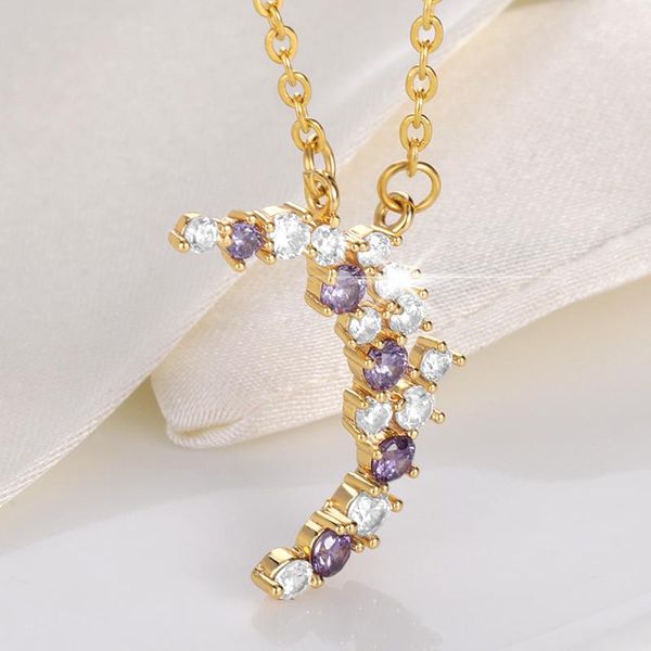 pendant necklaces korean fashion necklace for women moon shape girl's neck chain charm white purple zircon stainless steel jewelry gift, Silver
pendant necklaces korean fashion necklace for women moon shape girl's neck chain charm white purple zircon stainless steel jewelry gift, Silver